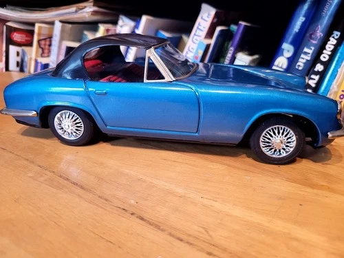 VERY NICE BANDAI 1960's TIN  FRICTION POWERED  LOTUS COUPE