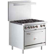 Liquid Propane 6 Burner 36" Range with Standard Oven - 210,000 BTU