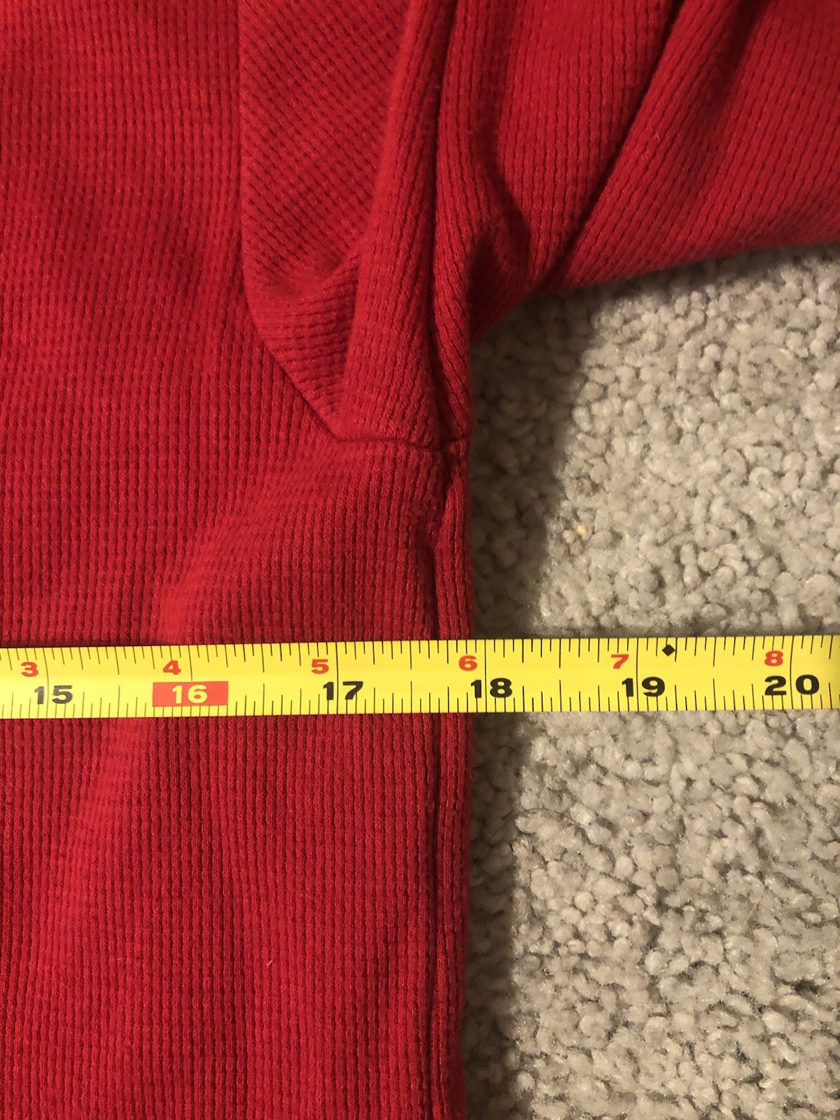 Polo Ralph Lauren Waffle Knit Shirt Boys XL Youth Long Sleeve Red Thermal Stains thumbnail 17