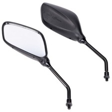 Spiegel Set Rhombus schwarz M8 Rechtsgewinde für: REX SC, RS 450, Capriolo, Spee