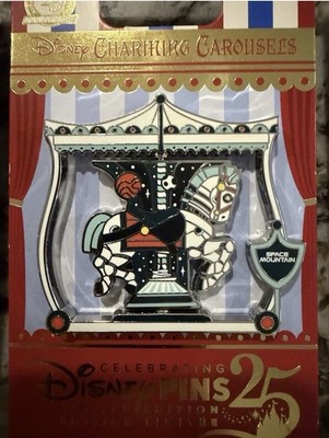 2025 Disney Parks Charming Carousel Space Mountain July 7/12 Pin LE2000