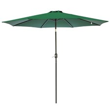 2.7M Round Garden Parasol Patio Sun Shade Canopy Aluminium Umbrella Crank Tilt