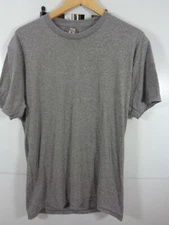 NEXT LEVEL APPAREL Men's Grey Round Neck T Shirt Top New Unused Casual Top Sz M 