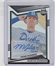 2022 elite extra edition autograph #'d 076/200 Marcus Johnson no. 112