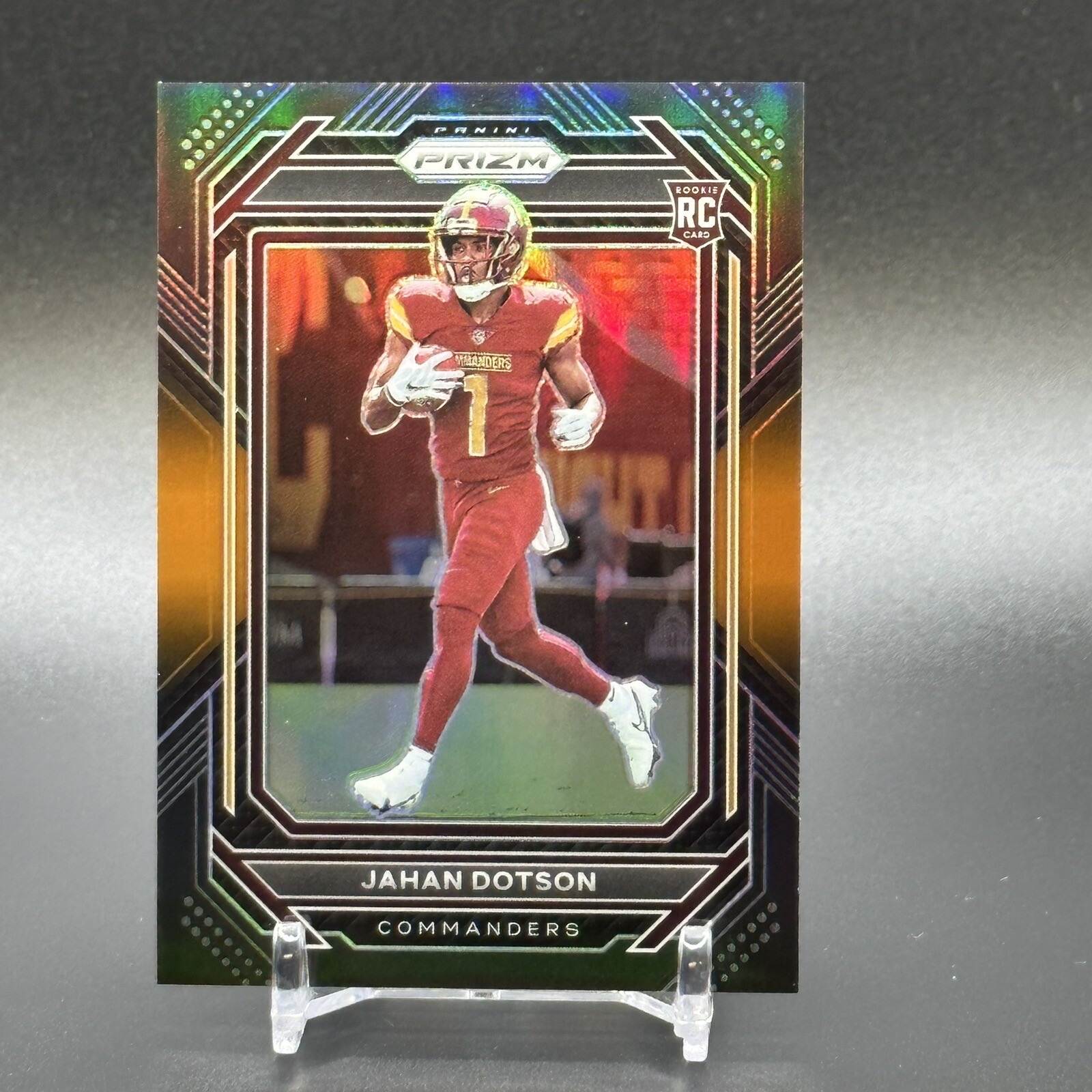 2022 Panini Chronicles Prizm Black JAHAN DOTSON Orange #'d /75 Rookie RC #PB-15