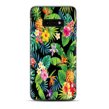 Skins Decal wrap for Samsung Galaxy S10e - tropical flowers hibiscus hawaii