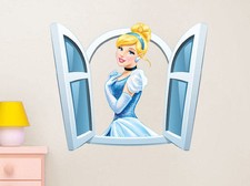 Princess Wall Decal Disney Princesses Fairy Tale Girls Bedroom Wall Mural, n96