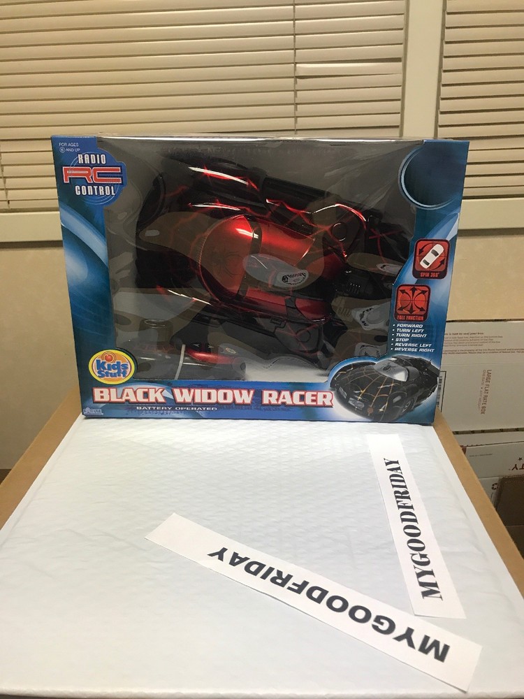 Black Widow Racer Double Action-Dual Motors Battery Operated Radio Control 27Mhz
