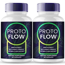 (2 Pack) Proto Flow Prostate Men Capsules, ProtoFlow Prostate Health Male Pills
