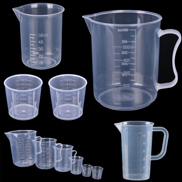 20ml1000ml Liquid Medicine Rice Measuring Cups Jug Beaker eBay