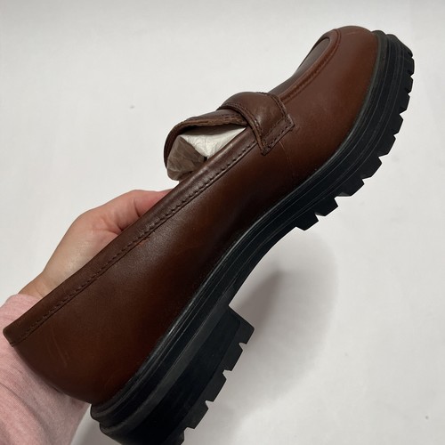 Madewell Womens Bradley Lugsole Loafer in Brown Leather Size 10.5 Dress Shoes - Picture 12 of 15