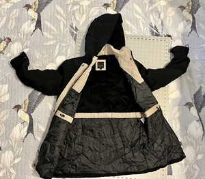 Black Braeton Coat Jacket Women's Small Adjustable Sleeves Removable Hood Winter