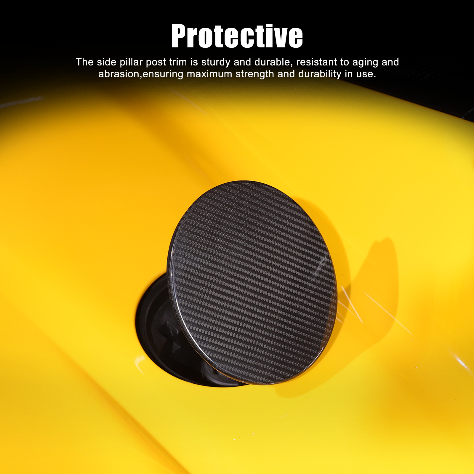 Real Carbon Fiber Exterior Fuel Tank Cap Cover Trim For Lotus EMIRA 2021-2023