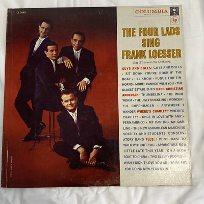 The Four Lads Sing Frank Loesser Ray Ellis Columbia Record LP CL 1045 1957