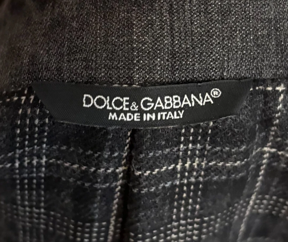 Chaqueta Abrigo G2U Dolce Gabbana Tweed Lana Denim Capas 3 en 1 Talla 52 Foto 4 de 4