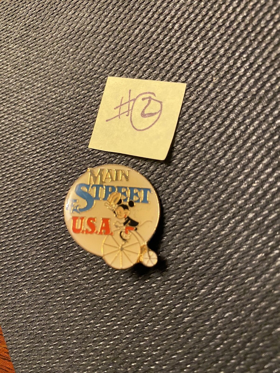 ビンテージ 台湾製 ディズニー ピン10個セット 未開封台紙付き Walt Disney Productions Main Street USA - Pin - Made In