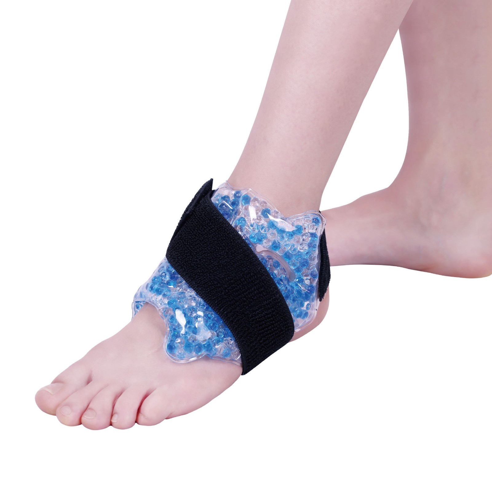 Zhu-Zhu Ankle Hot & Cold Pack Therapeutic Gel Beads Joint Pain Relief Heat Wrap