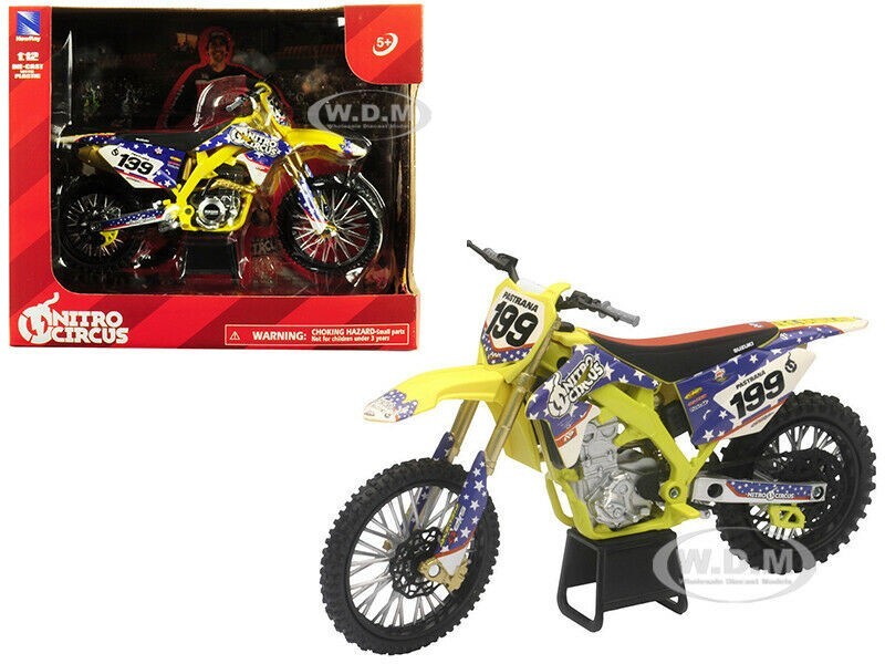 МОТОЦИКЛ SUZUKI RMZ450 199 PASTRANA NITRO CIRCUS 112 ИЗГОТОВЛЕННЫЙ НА ЗАКАЗ НОВЫЙ RAY 57993 5990₽