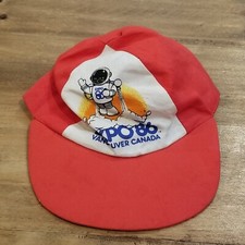 Vintage Expo 1986 Vancouver Canada Hat Cap One Size Flex Stretch Fitted