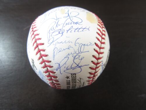 2003 NEW YORK Yankees Team Signed World Series Ball PSA Derek Jeter Joe Torre - Picture 10 of 11
