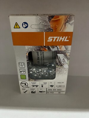 63PS3 55 STIHL NEW CHAINSAW CHAIN SAW 16 in. 3/8p .50 55 16 BLADE LOW KICK BACK 