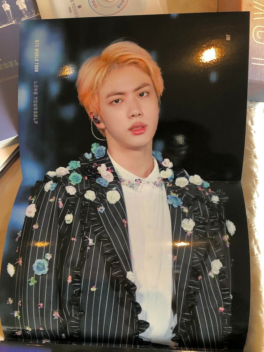 K-POP・アジア BTS 'LOVE YOURSELF' SEOUL WORLD TOUR JIN BTS Love Yourself World Tour in Seoul DVD Jin Fold Poster *READ