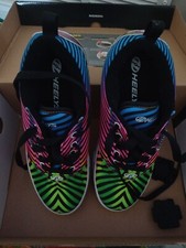 HEELYS Girl's Pro20 Prints Little Big Kid Youth 6 Woman 7 Black Rainbow Worn 1 X