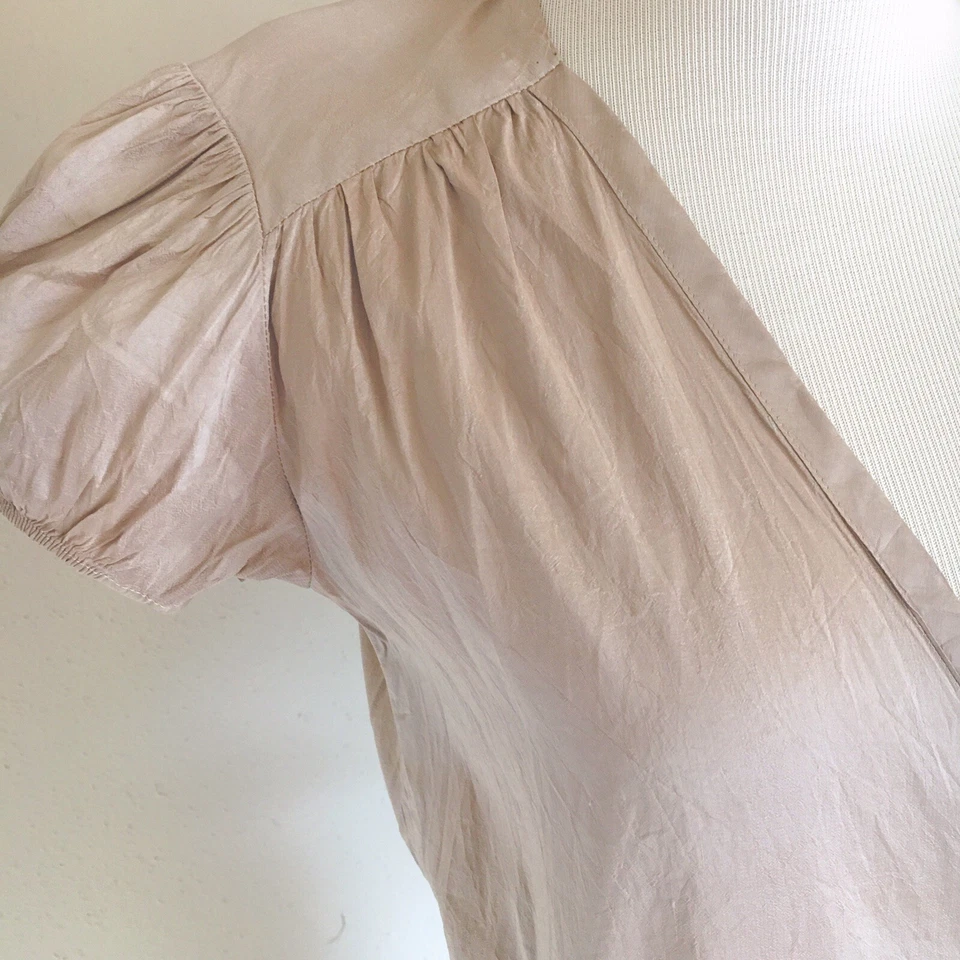 Vestido envolvente midi 100 % seda rosa malva talla 0 Calypso St. Barth para mujer precio de venta sugerido por el fabricante $250 Foto 3 de 4