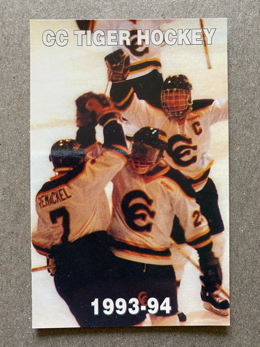CHK 1993-94 COLORADO COLLEGE TIGERS CC College Hockey Schedule