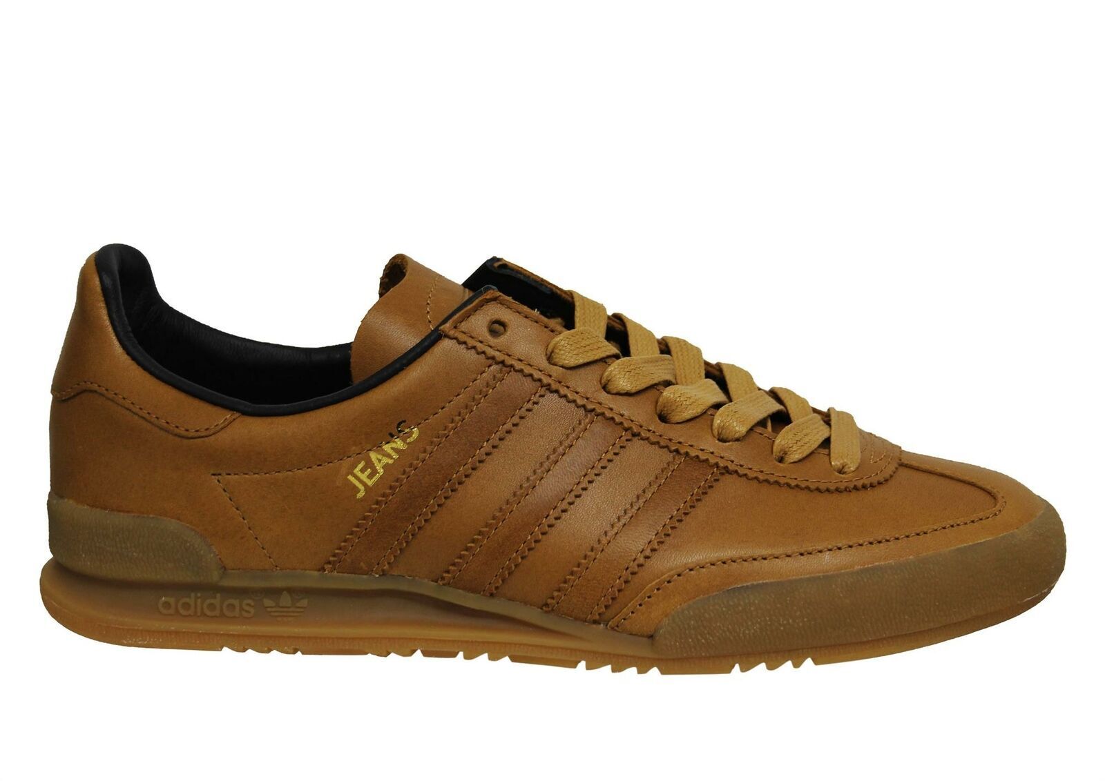 uhøjtidelig Sommerhus efter det Adidas Originals Jeans MKII Low Brown Leather Lace Up Mens Trainers BB5273  | eBay