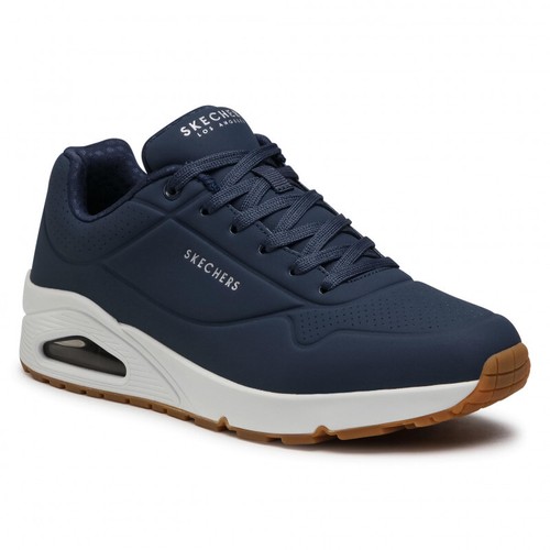SKECHERS STREET LOS ANGELES UNO scarpe uomo sportive sneakers casual pelle run - Afbeelding 16 van 34