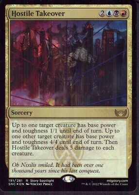 Hostile Takeover (Foil) - SNC - Rare - Magic MTG NM