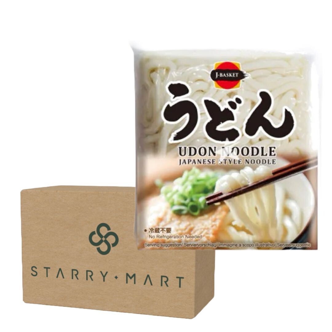 Japanese Style Fresh Udon Noodles for Stir Fry Udon Soup 200g (Pack of 12)