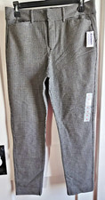 NWT Old Navy plaid HIGH-RISE PIXIE SKINNY secret smooth pockets Sz 6 stretch