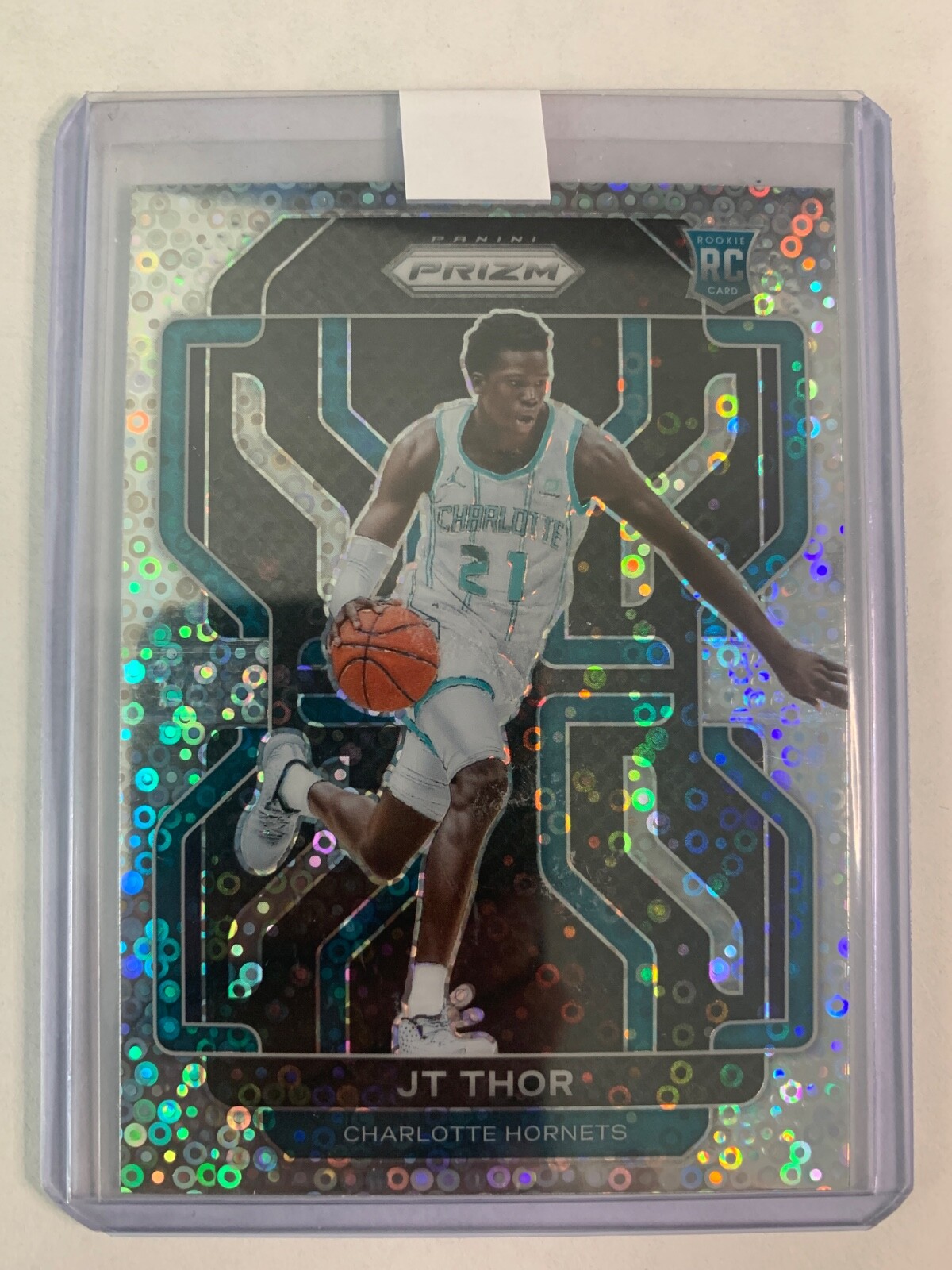 JT THOR 2021-22 Prizm Fast Break Silver Disco Prizm #272 Hornets
