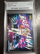 2023-24 Panini Instant Breakaway Jayson Tatum TCC Graded Gem Mint 10