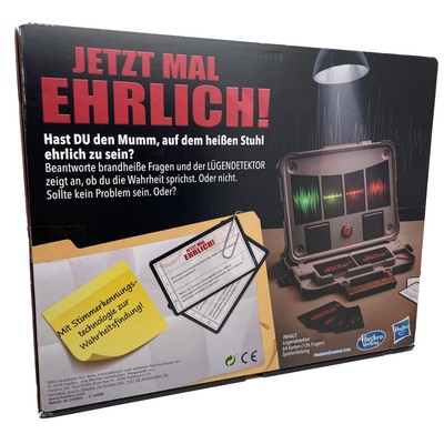 Hasbro Jetzt mal ehrlich! Partyspiel mit Lügendetektor, ab 16 Jahren - NEU & OVP