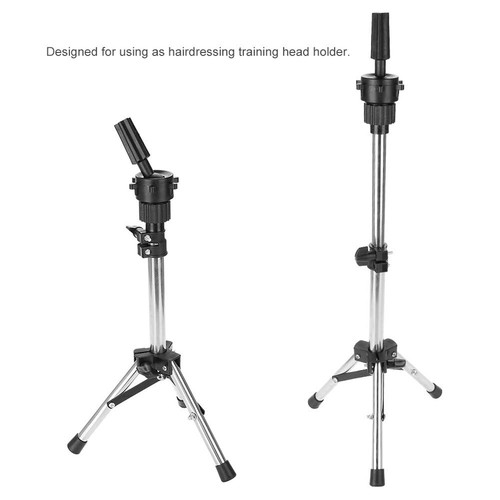 Portable Wig Mannequin Head Wig Model Bracket Holder Adjustable Tripod Stand USA - Picture 10 of 10