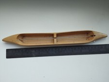Vintage  Loom Boat double Shuttle Solid Maple Length Weaving loom 12"