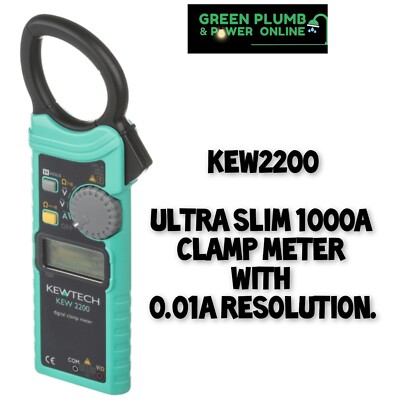 Kewtech KEW-2200 Ultra Slim Stromzange 1000A 600Volt AC/DC