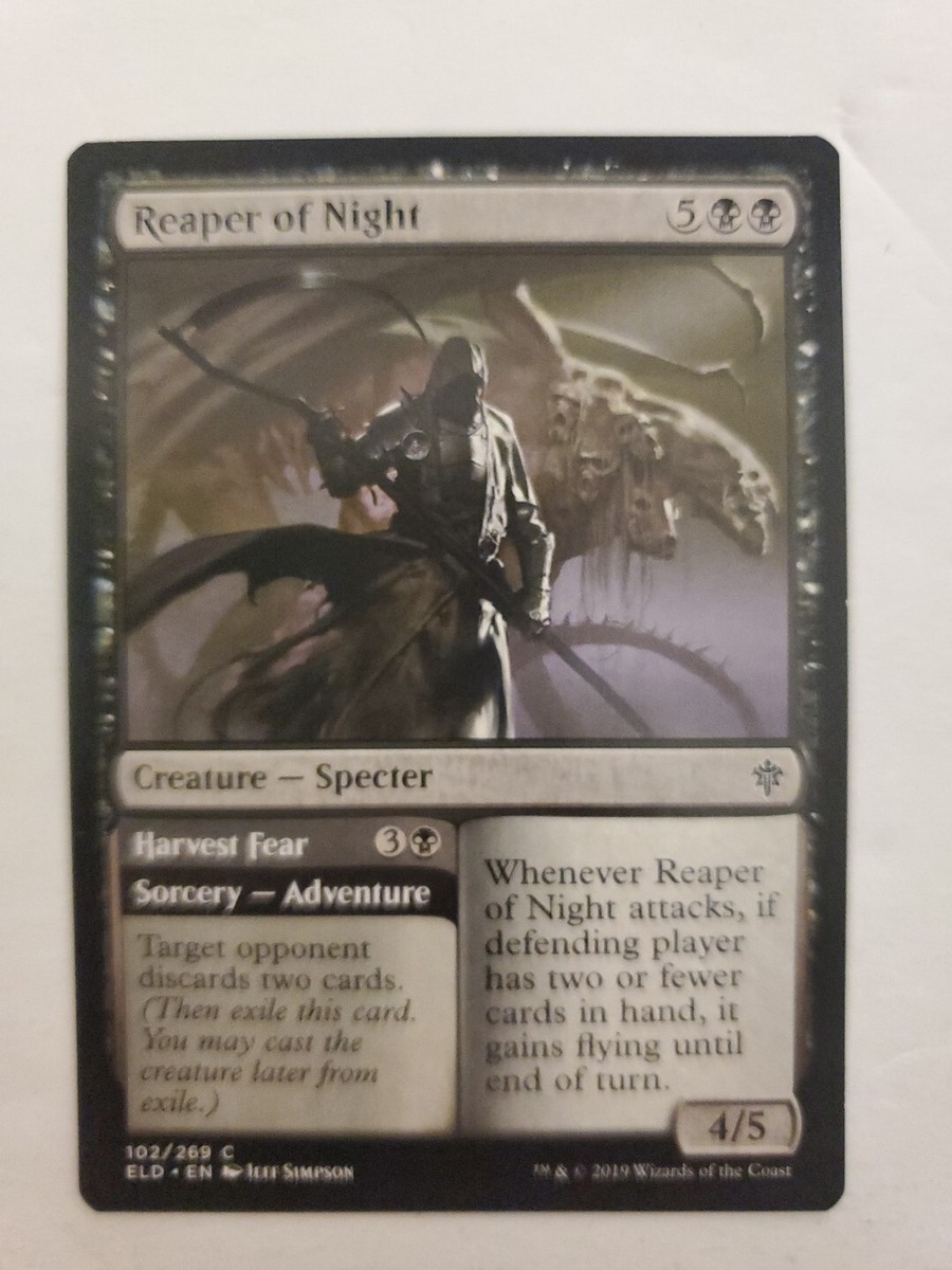 MTG Magic The Gathering Card Reaper of Night Creature Specter Black Throne  Of El