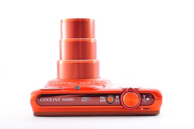 Nikon COOLPIX S6500 16MP 12x Optical Zoom Digital Camera Orange