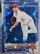Matthew Liberatore 2021 Bowman Chrome Sapphire #234 St Louis Cardinals 