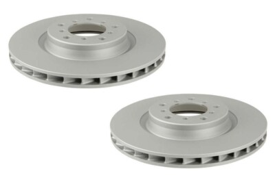 For BMW E46 M3 Set of Front Left & Right Brake Disc Rotors ZIMMERMANN COAT Z