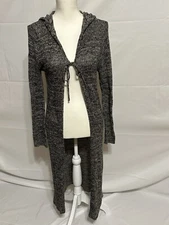 Rampage Size Medium Knee Length Long Sleeve Cardigan