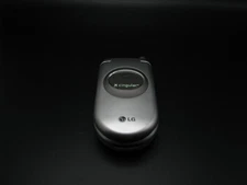 LG C1300 Gray and Silver Cingular Flip Cell Phone With Battery