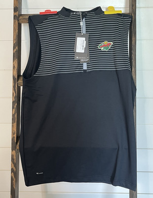 Levelwear Minnesota Wild NHL Officially Licensed Full-Zip Vest Black/Gray S/P