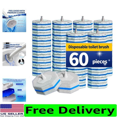 #ad 60pcs Toilet Wand Refills fits Clorox Toilet Wand Thickened Cleaning Upgraded $39.99