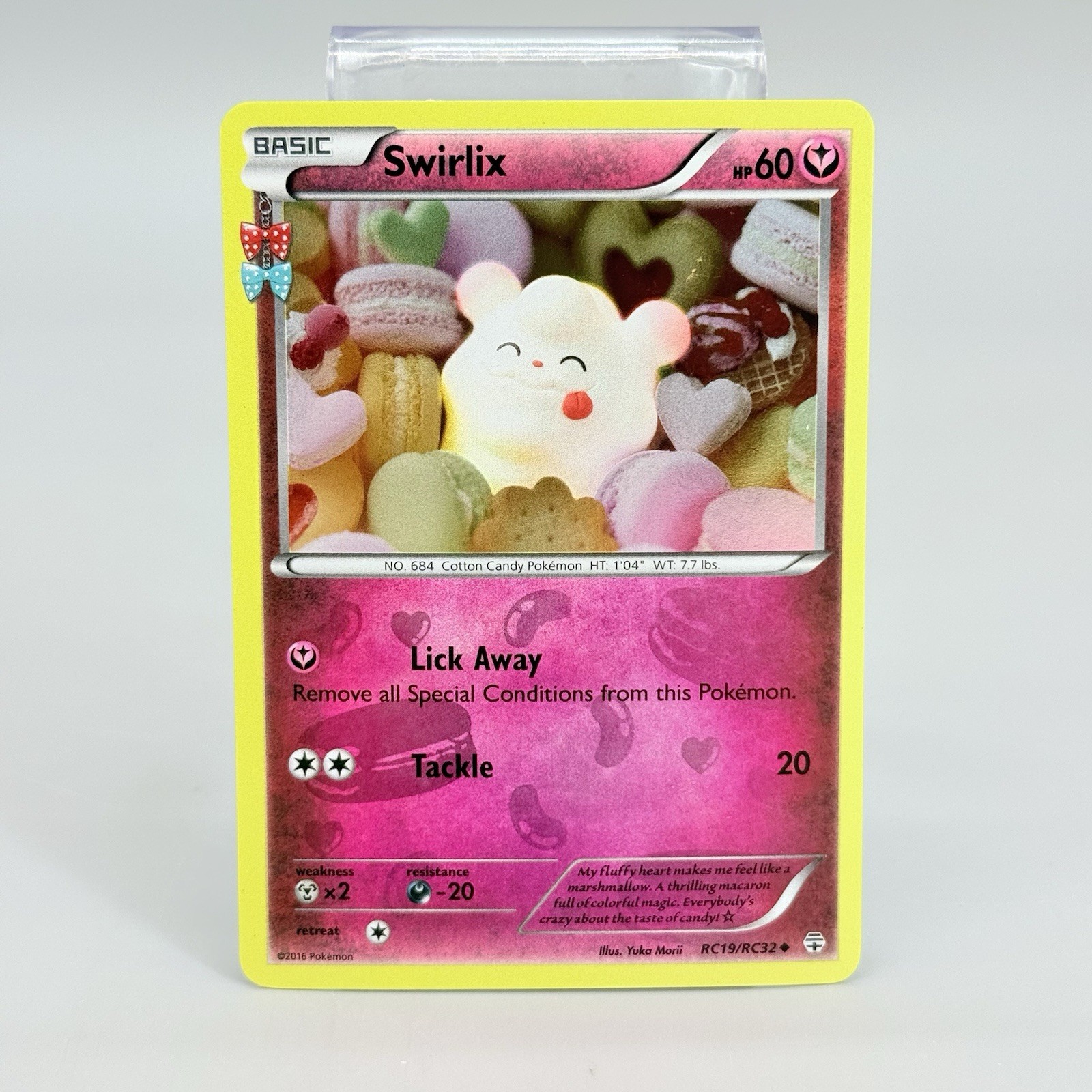 Swirlix RC19-32 Generations Radiant Collection Holo Pokemon Card LP