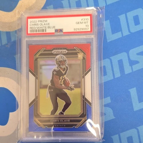 Chris Olave 2022 Panini Prizm Chris Olave #310 Blue